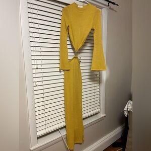 Meshki Dress- Anna Flare Sleeve Knit Dress